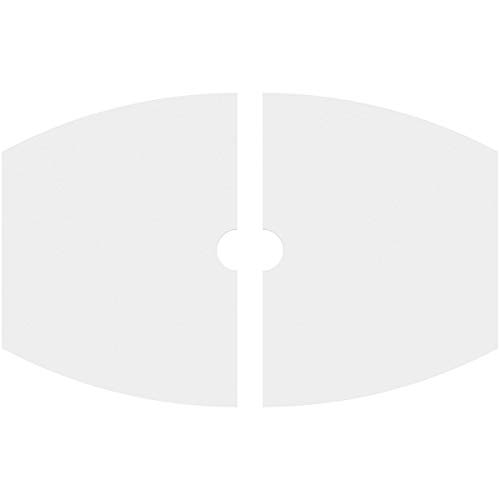 Image of Ekena Millwork CMP34X22KY2-03000 Kailey Architectural Grade PVC Contemporary, Two Piece Urethane Ceiling Medallions 34 inchW x 22 5 /8 inchH x 3 inchID x 18 1 /4 inchC x 1 inchP