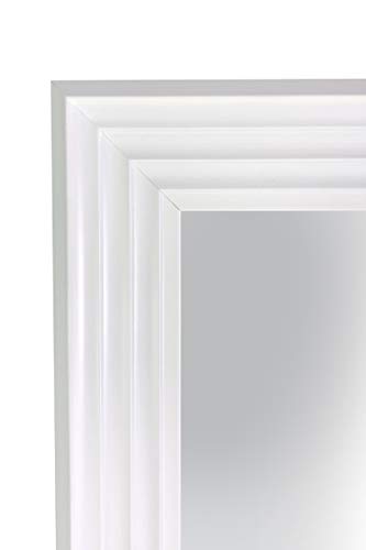 MirrorOutlet Modern White Wall Mirror - Large Size, Rectangular Decorative For Lounge, Dining Room, Bathroom Bedroom, and More - 3ft6X2ft6 1060X756mm (31mm deep), LG515 - Cosy Home Interiors MirrorOutlet Modern White Wall Mirror - Large Size, Rectangular Decorative For Lounge, Dining Room, Bathroom Bedroom, and More - 3ft6X2ft6 1060X756mm (31mm deep), LG515 - Image 3