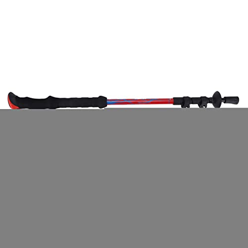 Walking Sticks, EVA Material High Reliability Convenient to Use Hiking Poles Lightweight for Hiking for Friends (Red)
