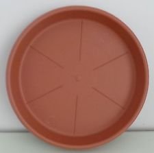 BIO BLOOMS AGRO INDIA PRIVATE LIMITED 12 inches Bottom drip Tray for pots and Grow Bags, Terracotta Color - 10 pcs