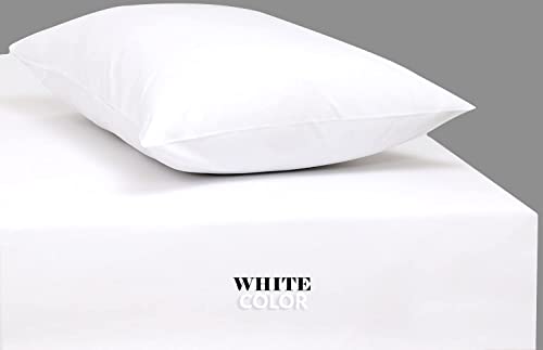 Gold Textiles Pack Of 6 Twin White Fitted Sheets (39X80+10) Polycotton T200, Soft And Comfortable Easycare -,Commercial Grade Hotel Quality (6, Twin) #TOP4
