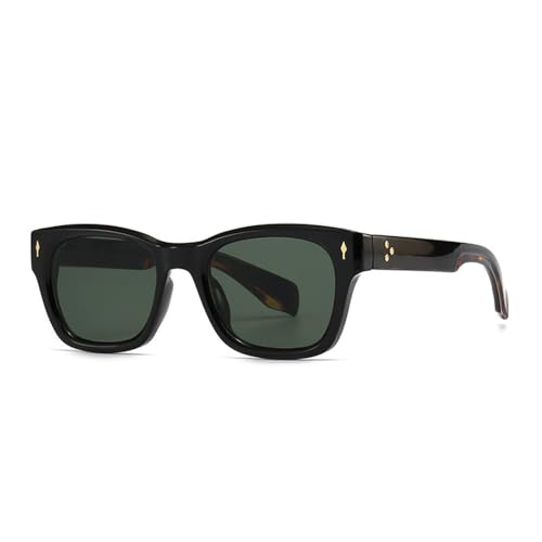 Lunettes de soleil carrées MUTYNE vintage noir marron protection solaire UV400