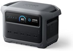 （12:30時点） Anker Solix C1000 Gen 2 Portable Power Station ダークグレー 世界最小クラス 世界最速の急速充電54分 大容量 ポータブル電源1024Wh 高出力AC 長寿命10年 リン酸鉄 コンパクト パススルー アプリ遠隔操作 キャンプ 防災 停電対策 アンカー