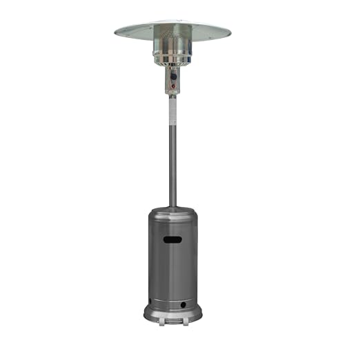 Generic NCZH Patio Heater Reflector Shield, Aluminum Heat Reflector Shield Top for Propane Outdoor Heaters, Replacement Parts(3-Hole Mount, 33\"\" Diameter Round), Stainless Steel