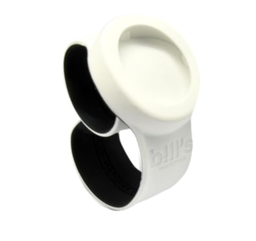 Bill' S Watches Correa de Reloj B. Uni Blanco (Verso), Color Negro
