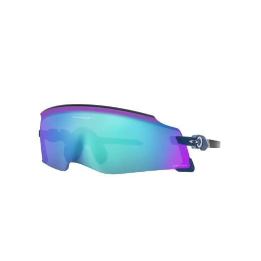 Oakley Óculos de sol masculino com armação Poseidon polida, lentes safira Prizm, 0 mm