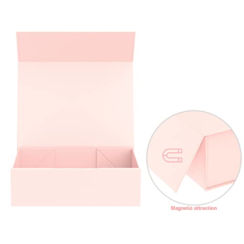 Mozrro Gift Box With Lids, 9.85 X 5.95 X 3.15 In Magnetic Closure Collapsible Gift Boxes For Gift Packaging, Gift Box For Christmas,Mothers Day,Fathers Day,Graduations,Weddings,Birthdays Gifts #TOP4