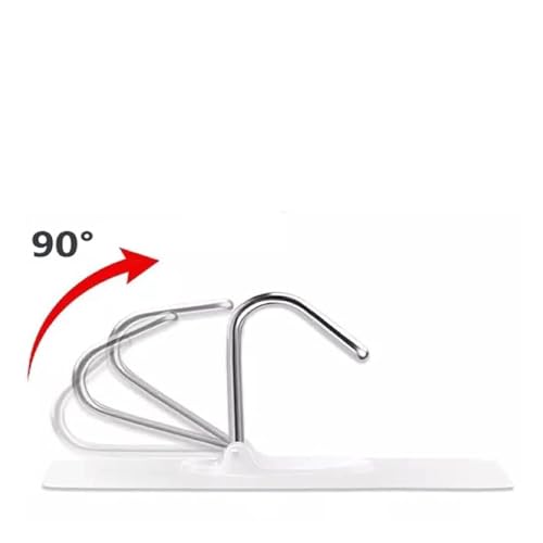 Image of Onesta Self Adhesive Wall Hooks for Hanging Heavy Items 10 PCS | Heavy Duty Transparent Sticky Hooks | Waterproof Wall Hangers | No Drill No Nail Multipurpose Hooks for Kitchen Bathroom Home & Office