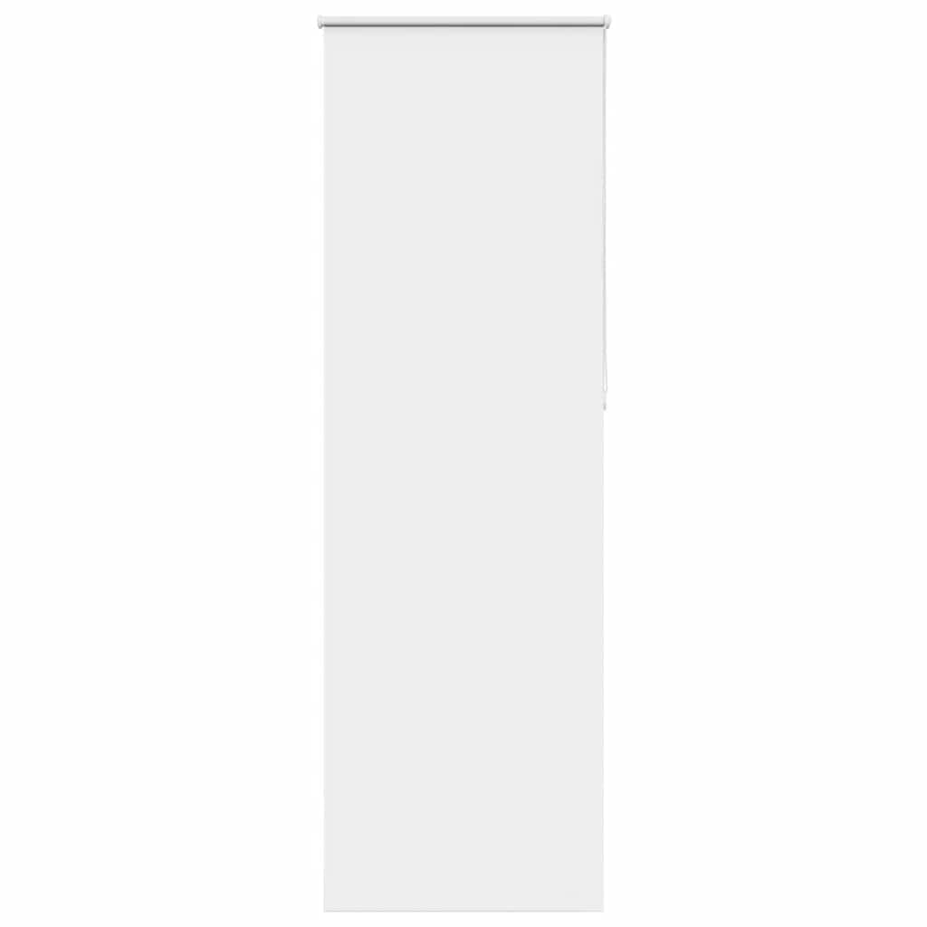 vidaXL Roller Blind Blackout White 85x230 cm Fabric Width 80.7 cm Polyester, day and night blind, kitchen blind, blackout roller shade, blackout blind โ image 1