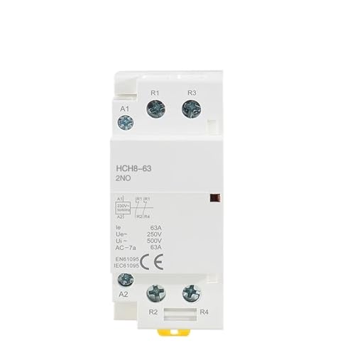 Contacteur modulaire HCH8-63 2P 63A 1NO1NC 110V pour rail DIN