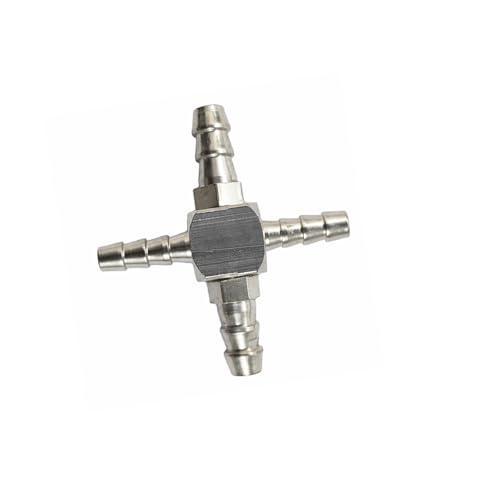 Image of Dental Chair Parts - Brass Nipple Size 2mm + 4mm Four Way Joint, Superior Quality, Compact Design, Long Service Life (Pack of 3)