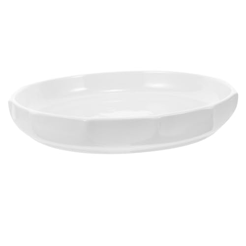 Mikinona Ceramic Serving Plate with Unique Leaf Design Kitchen Porcelain Dish for Elegant Dining Versatile for Restaurants and Home Use for Appetizers and Main Courses