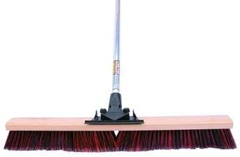 FlexSweep Unbreakable Commercial Push Broom (Contractors 30 Inch) Fine Bristles
