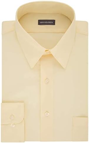 Van Heusen Men's Dress Shirt Fitted Poplin Solid