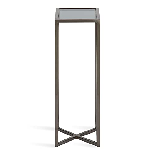 Kate and Laurel Jaspur Modern Drink Table, Gray, Decorative Glam Accent Table for Display and Storage by Kate and Laurel - Image 6