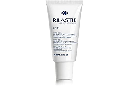 Rilastil EAP Lipogel Olio Ristrutturante Viso, Labbra e Corpo, Idratante e Lenitiva con Vitamine E,...