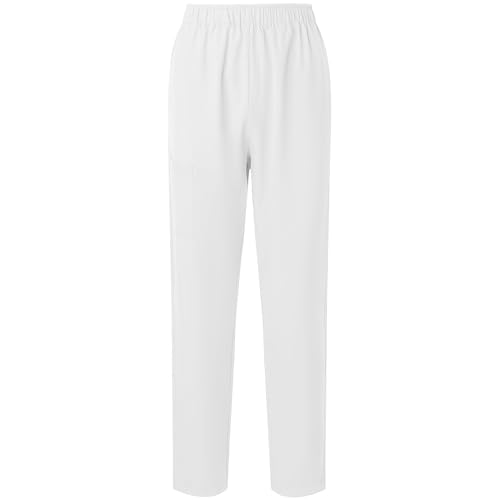Image of Women's Medica Scrub Pants Pull On Workwear Cargo Pocket Elastic Waist Hospital Uniform Trousers