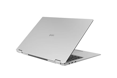 Image of LG GRAM 16 2-in-1 Laptop, 16 inch WQXGA Touchscreen, 12th Generation Intel Core i7-1260P 12-Core, 16GB RAM - 1TB SSD, W11H - Numeric Keypad - Wi-Fi 6E - Bluetooth 5.1 - Face Recognition Camera - Silver
