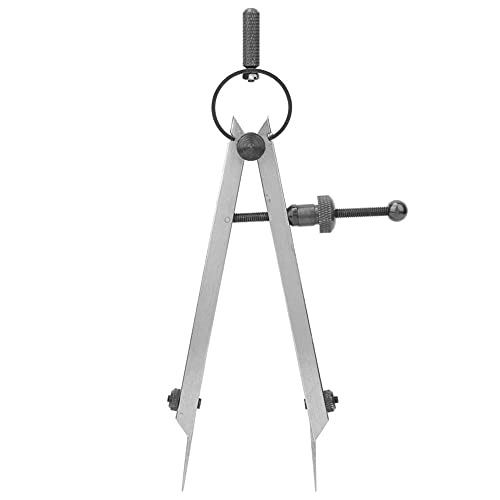 Wing Divider Scriber, Dual Needle Spacing Compass Carbon Steel Leather Craft Tool Scriber Wing Divider Line Compass for Woodworking, Metalworking, Geometry Drawing (100mm)