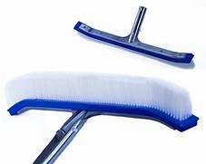 WATERTECH SYSTEMS Residential Swimming Pool Brush, Aluminium Handle 18 inches Curved Brush 1