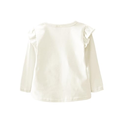 Suéteres quentes para meninas bebês meninas manga longa floral macio infantil camisetas de manga cur