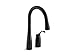 KOHLER 649-BL Simplice Pull Down Kitchen Faucet, 2-Spray Faucet, Kitchen Sink Faucet with Pull Down Sprayer, Matte Black