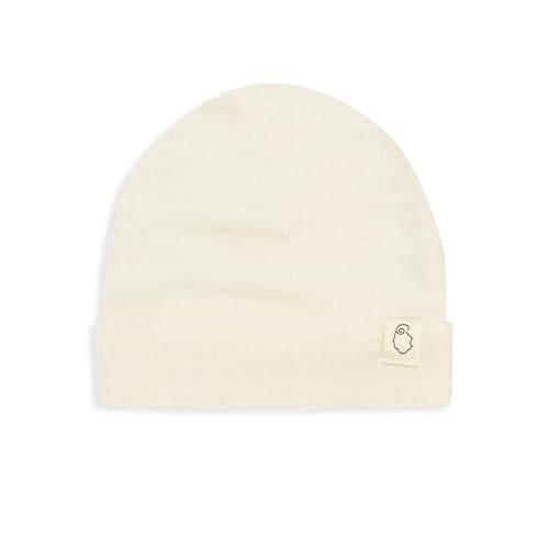 Dilling Neugeborenen Mütze aus Merinowolle/Seide Natur 50