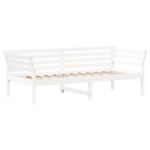 Vidaxl Dormeuse Senza Materasso Bianca 80X200 Cm Legno Massello Pino