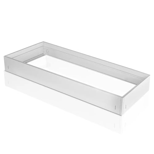 Bright Source 1200 x 300mm Surface Mounting Kit for Backlit LED Panel Light (Panel Not Included) - Glossy White Finish, Easy Assembly and Installation, for Non-Suspended Ceilings