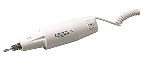 Bausch 0800WEISS Elektrisches Maniküre-/Pediküregerät mit Feststellschraube, Rechts-/Linkslauffunktion, ohne Aufsätze und ohne Trafo (separat erhältlich), Handpflege, Fußpflege, Nagelpflege, Beauty