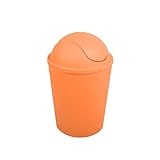 Cubo de basura "ako" 5,5l con tapa abatible naranja