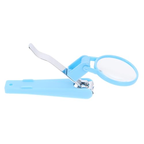 Healeved 高精拡大鏡付き折りたたみ式指甲剪 ステンレス製 旅行や自宅での