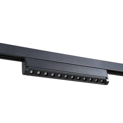 Image of Philips Webber 12W Narrow Blade Magnetic Track Light | Warm White LED | 48V DC Ceiling Light for Living Room, Home & Office | Profile Light for Modern Decor | Slim, Modular Lighting - Black Finish