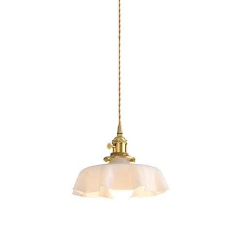 Chandelier en verre en forme de fleur beige, luminaire d'exception moderne rustique de plafond