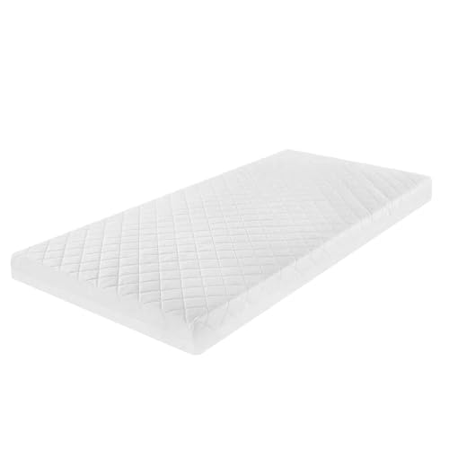 Restorology Baby Crib Mattress - Breathable, Extra Thick, Super Soft, Anti Allergy, Removable Washable Cover Made In UK - 75.5 x 40 x 5 cm