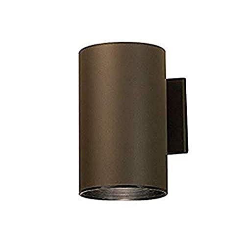 Kichler 9236AZ Outdoor Cylinder Wall Mount Sconce DownLight, Bronze 1-Light (6
