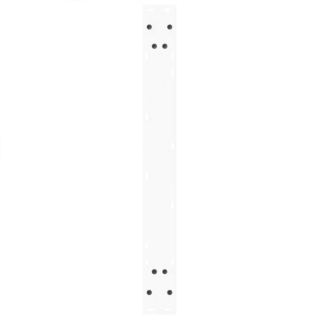 Nogi stołu w kształcie litery V 2 sztuki białe 80 x (72-73,3) cm stal