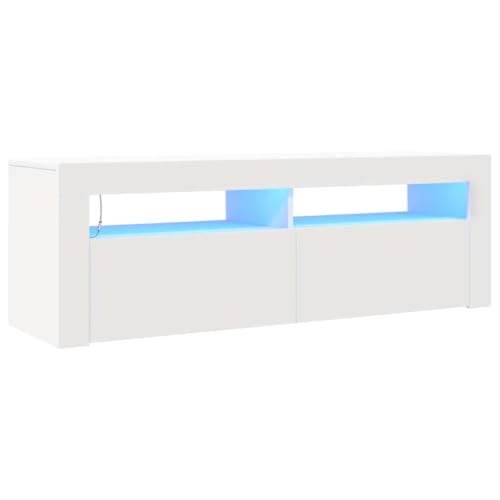 vidaXL TV Schrank mit LED-Leuchten Lowboard Fernsehschrank Fernsehtisch...