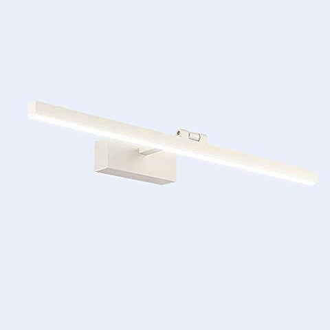 LED Mirror Front Light, 9W 900lm Bathroom Mirror Lights, Adjustable Angle Makeup Light, Stainless Steel Vanity Wall Lamp Cabinet Light, Cool White 6000K, 40cm [Energy Class A++] Cover