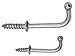 Sugatsune Ss Ball Hook 31/32" Hook