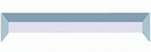 1.5 x 8 Inch Clear Glass Rectangle Bevels Pack of 5