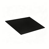 RISHORI Schwarze ABS Kunststoffplatte Styrol ABS Platte 500 mm x 500 mm Dicke 8-12 mm Starre Platte für Heimdekoration und Handarbeiten,500x500x10mm