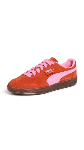 PUMA Women's Palermo Shoes Sneaker, Fierce Red/Poison Pink, 6.5