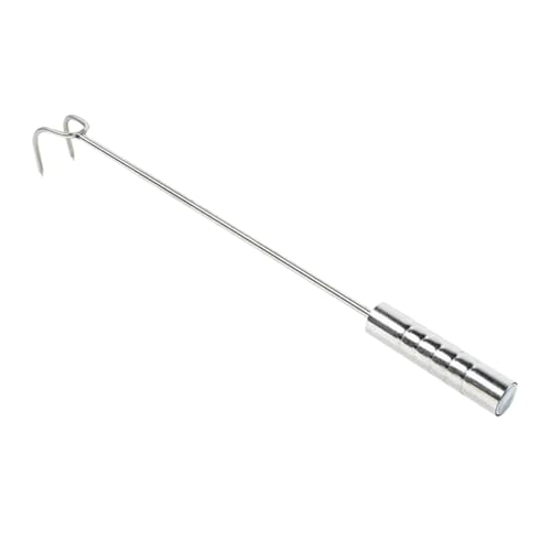 Garneck Food Flipper Hooks Stainless Steel Meat Turner Bbq Grill Meat Hook Easy to Use for Kitchens
