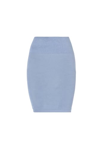 Wolford Denim Skirt for Women Seamless Stretch Mini Skirt with Wide Waistband Slim Fit Sustainable Cotton Blend Blue Denim4