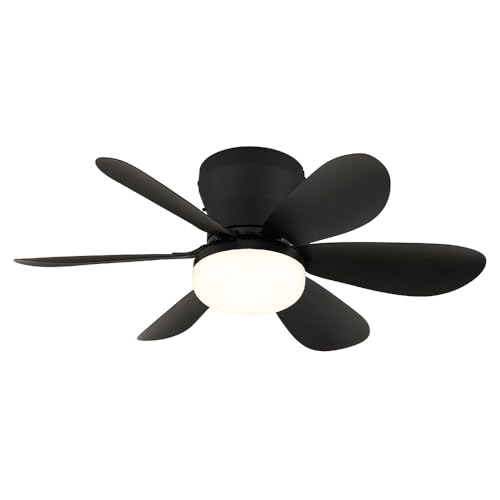 Ventilateur de plafond LED contre la chaleur du salon avec lampe variable