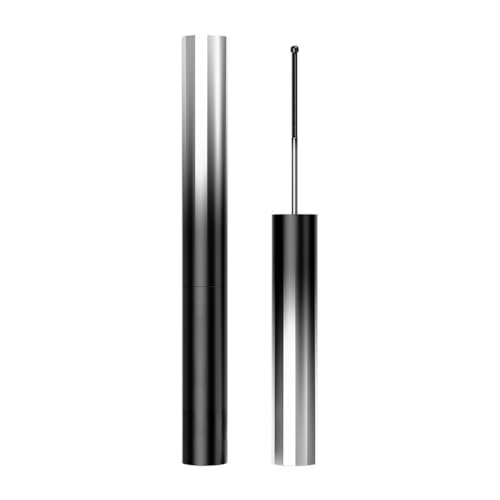 Mascara impermeable para pestañas finas, cortas, color negro, barra de metal, resistente a las manchas, vibrante y duradera, sin descamación, sin grumos, rimel resistente al agua, da volumen