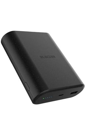 エレコム モバイルバッテリー 9000mAh 45W 【世界初】ナトリウムイオン電池 USB PD対応 2ポート Type-C USB-A PPS対応 ブラック EC-C27LBK