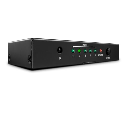 LINDY HDMI 2.0 18G 4K@60Hz 切替器、 5入力1出力(型番:38233) LINDY HDMI 2.0 18G 4K@60Hz 切替器、 5入力1出力(型番:38233)