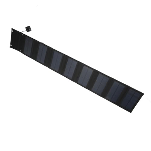 Cargador solar de 25W HUSHUI con 8 paneles USB para camping 5